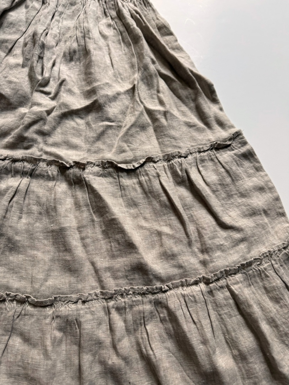 Quince 100% European Linen Smocked Midi Dress size S Small NWOT - Picture 9 of 12
